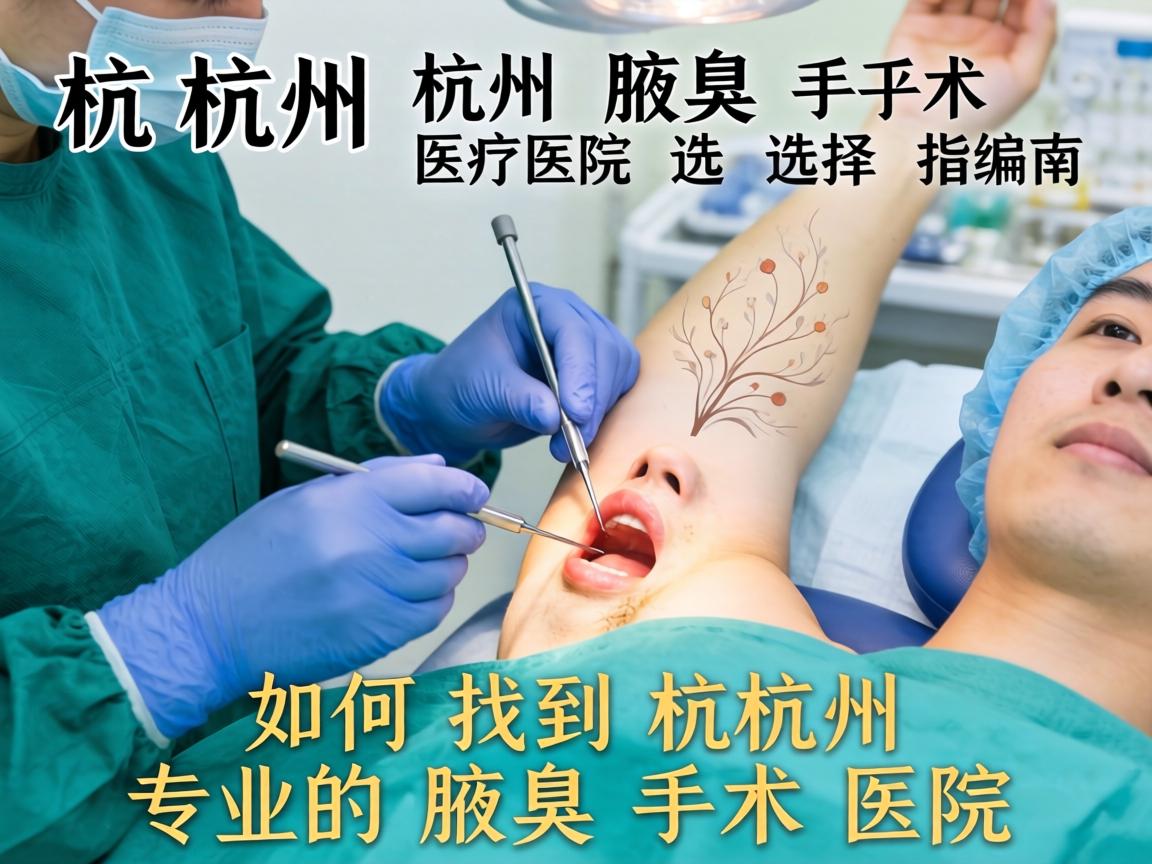 杭州腋臭手术医院选择指南,如何找到杭州专业的腋臭手术医院 杭州腋臭手术医院选择指南,如何找到杭州专业的腋臭手术医院