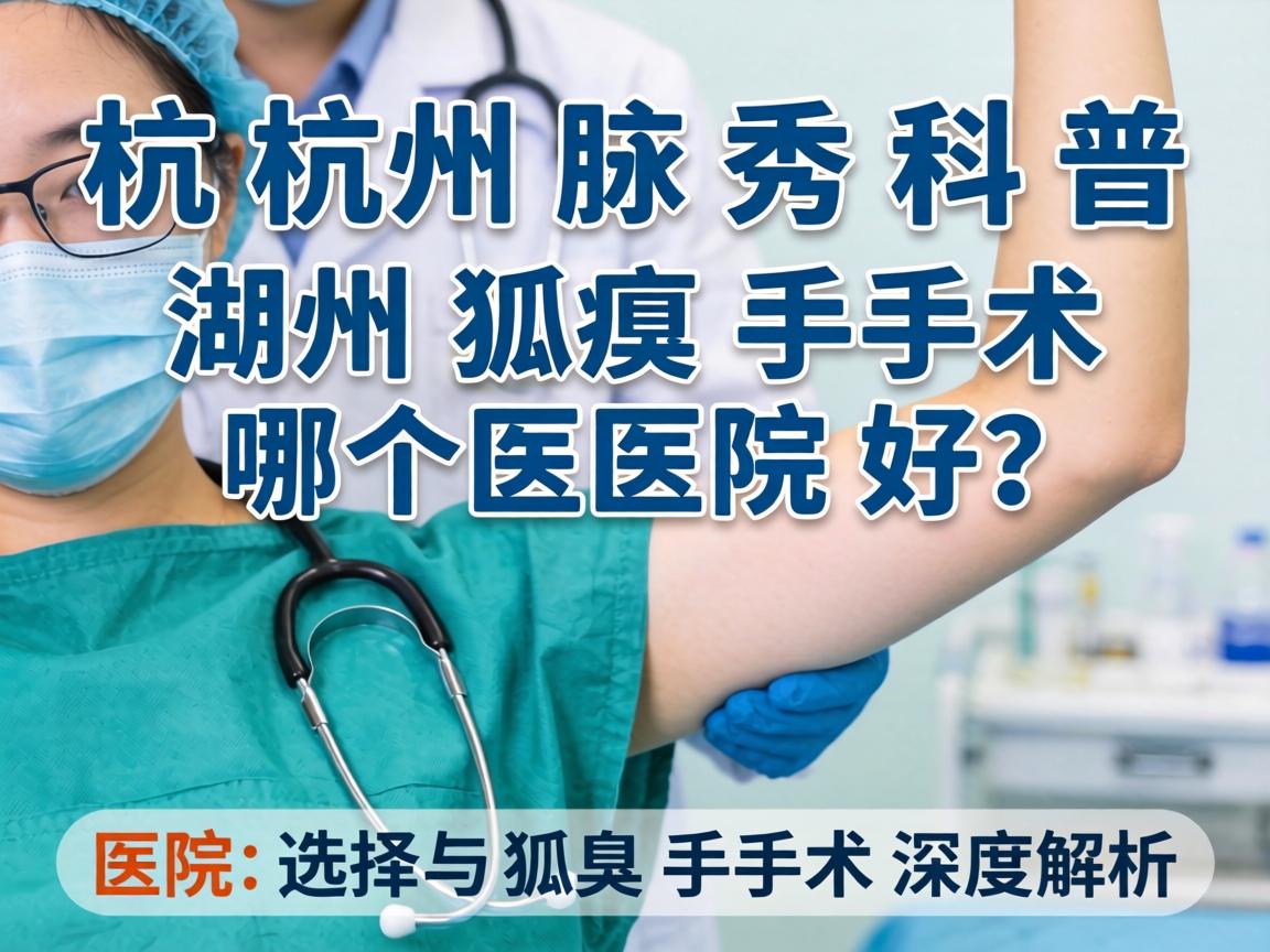 杭州腋秀科普，湖州狐臭手术哪个医院好？医院选择与狐臭手术深度解析