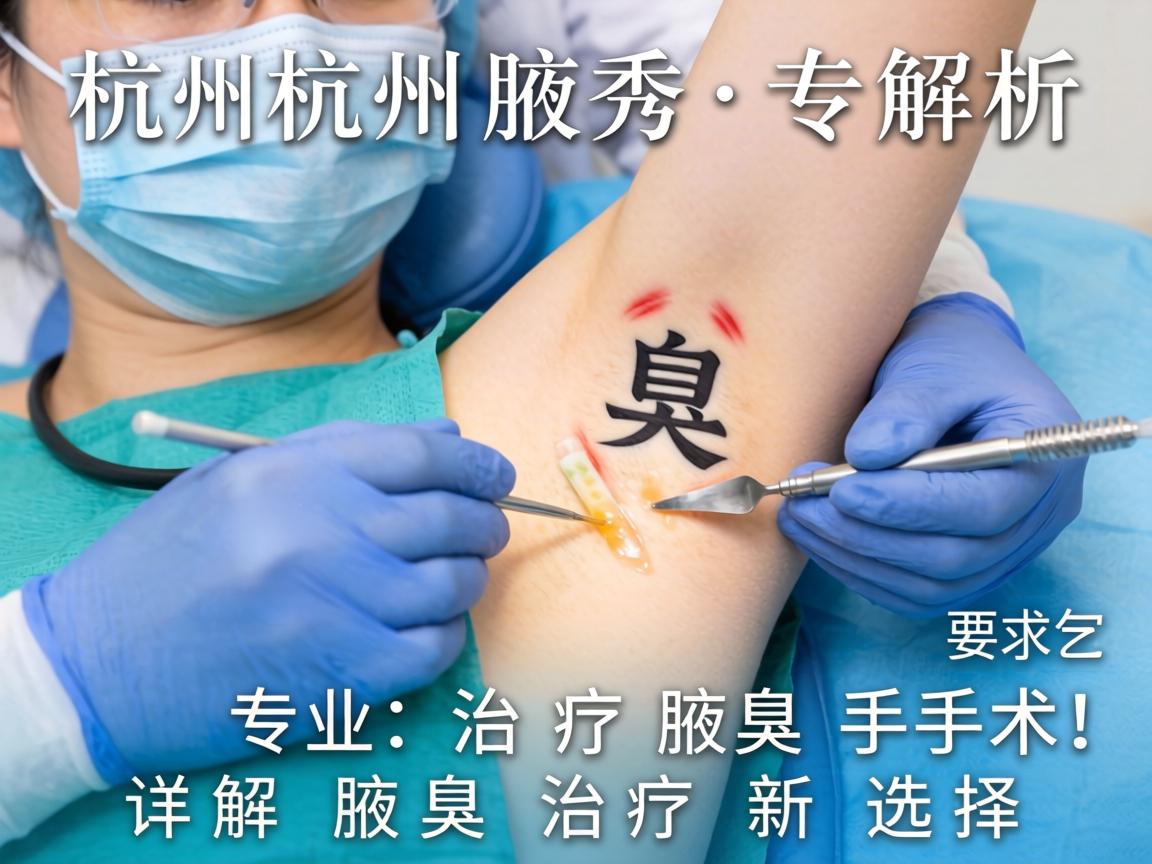 杭州腋秀解析，专业治疗腋臭手术，详解腋臭治疗新选择