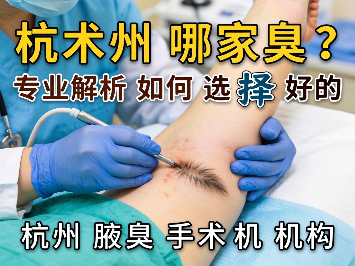杭州腋臭手术哪家好？专业解析如何选择好的杭州腋臭手术机构