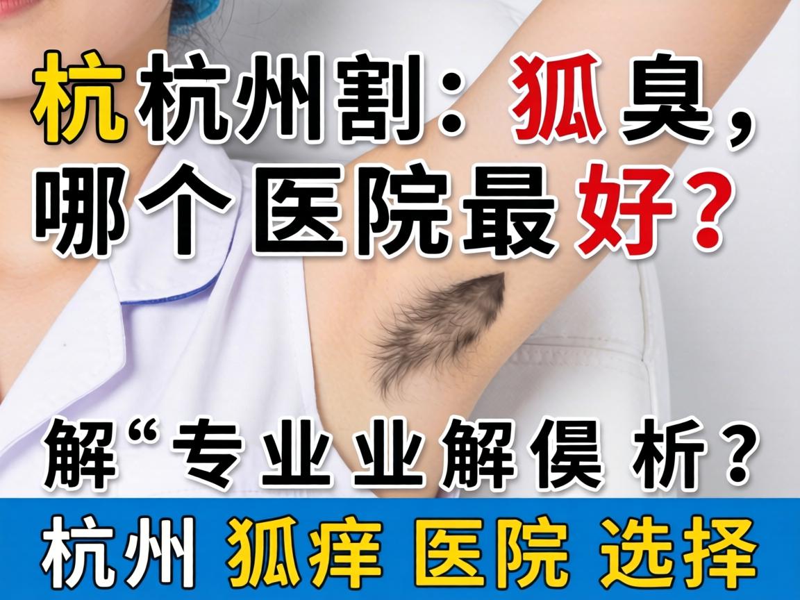 杭州割狐臭哪个医院最好？专业解析杭州狐臭医院选择