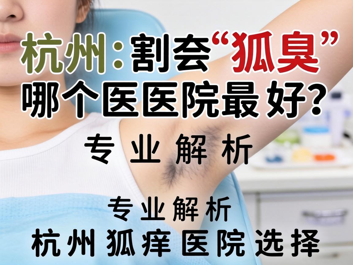 杭州割狐臭哪个医院最好？专业解析杭州狐臭医院选择