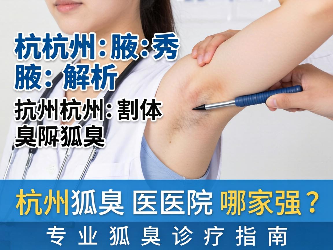 杭州腋秀解析，杭州割狐臭医院哪家强？专业狐臭诊疗指南