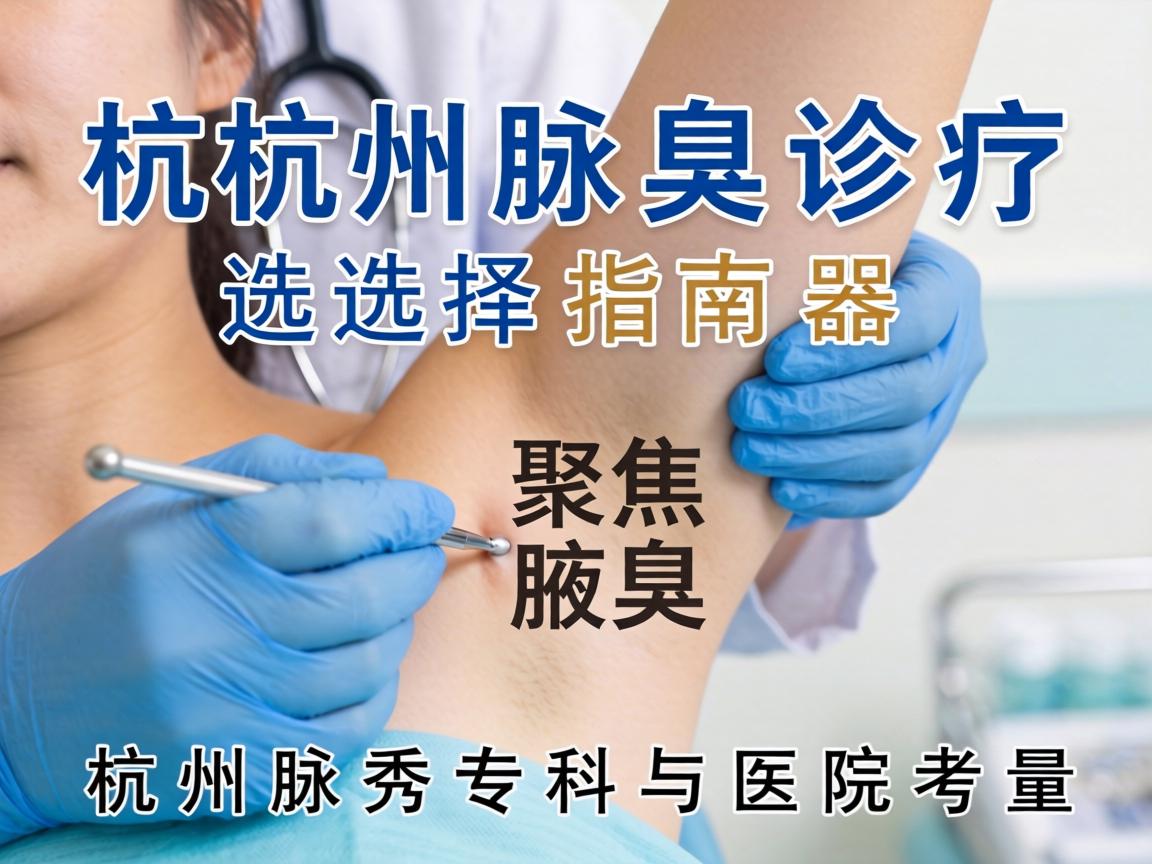 杭州腋臭诊疗选择指南,聚焦杭州腋秀专科与医院考量 杭州腋臭诊疗选择指南,聚焦杭州腋秀专科与医院考量