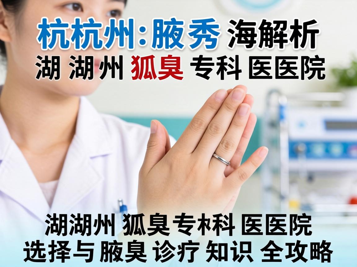 杭州腋秀解析，湖州狐臭专科医院选择与腋臭诊疗知识全攻略