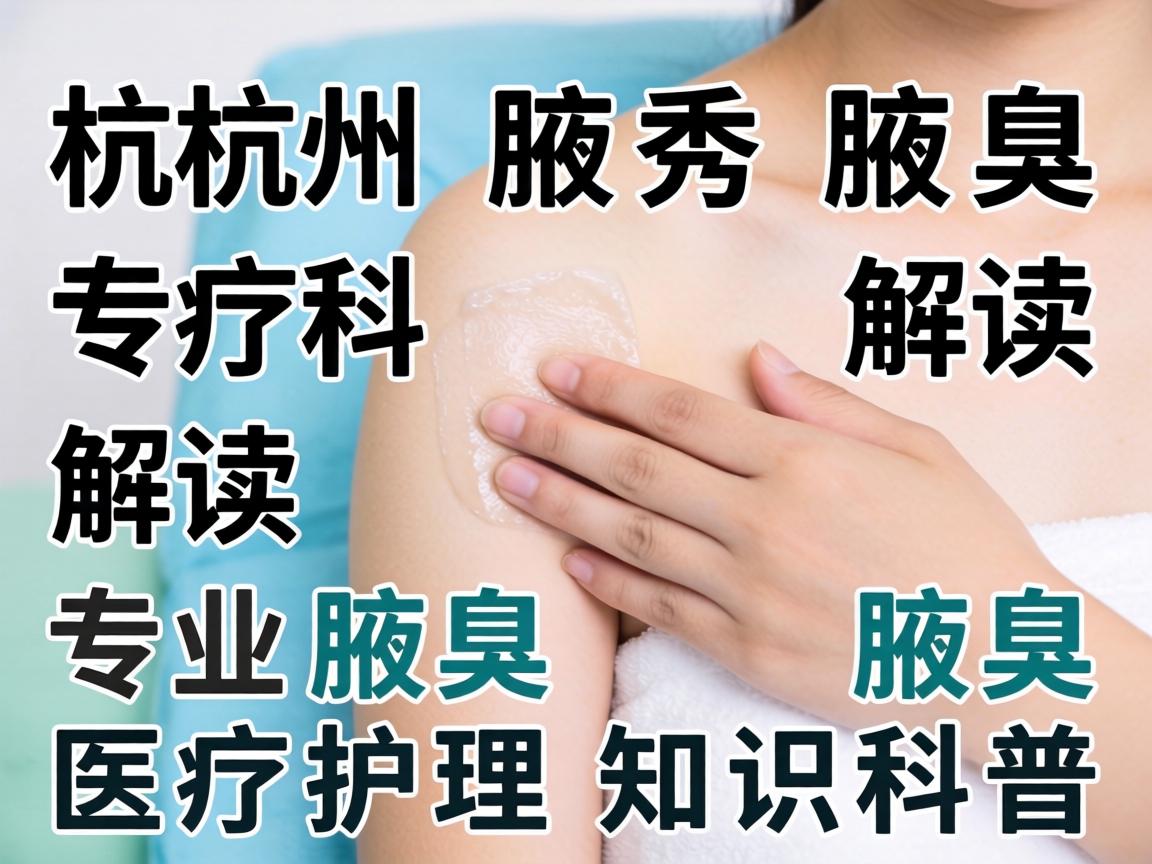 杭州腋秀腋臭专科解读,专业腋臭医疗护理知识科普 杭州腋秀腋臭专科解读,专业腋臭医疗护理知识科普