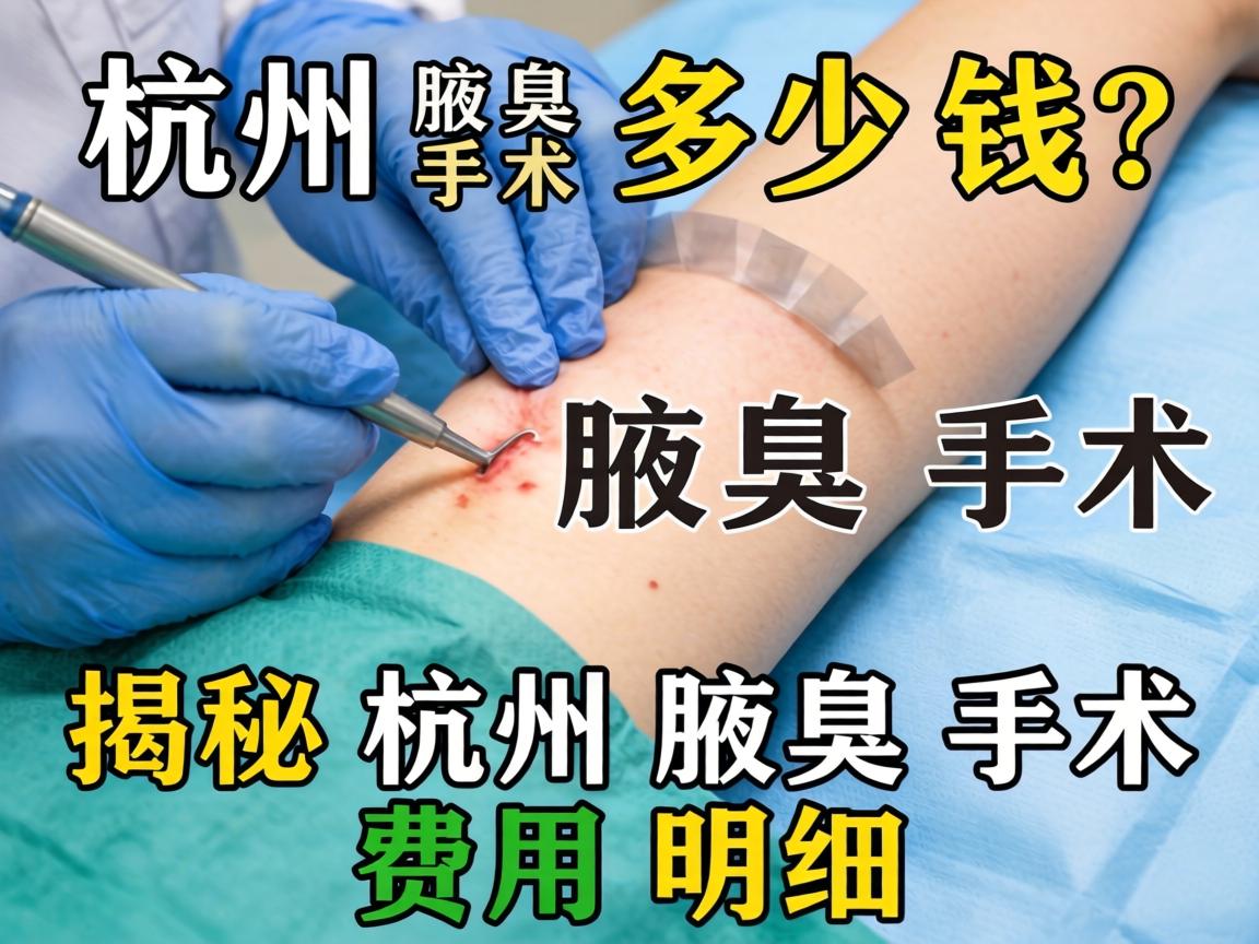 杭州腋臭手术多少钱？揭秘杭州腋臭手术费用明细