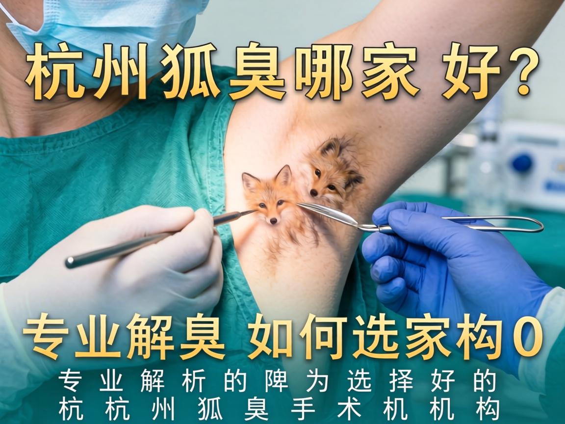 杭州狐臭手术哪家好？专业解析如何选择好的杭州狐臭手术机构