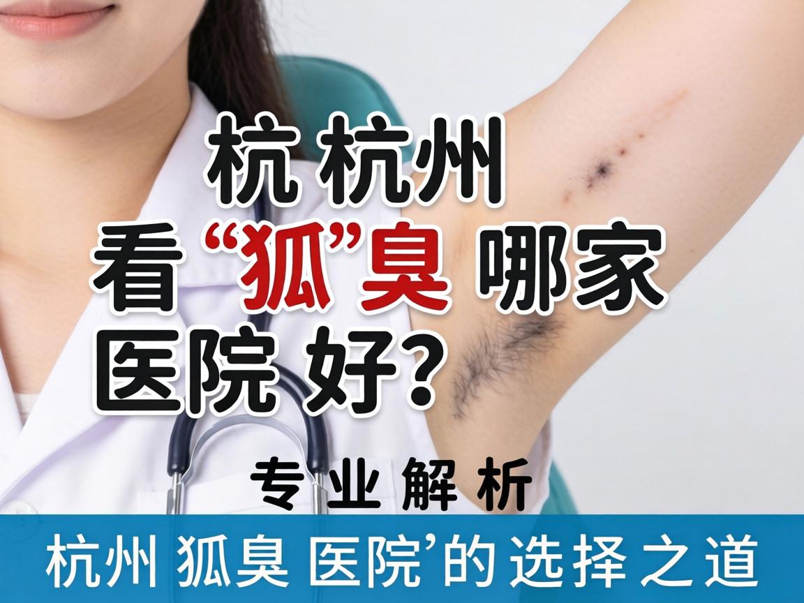 杭州看狐臭哪家医院好？专业解析杭州狐臭医院的选择之道