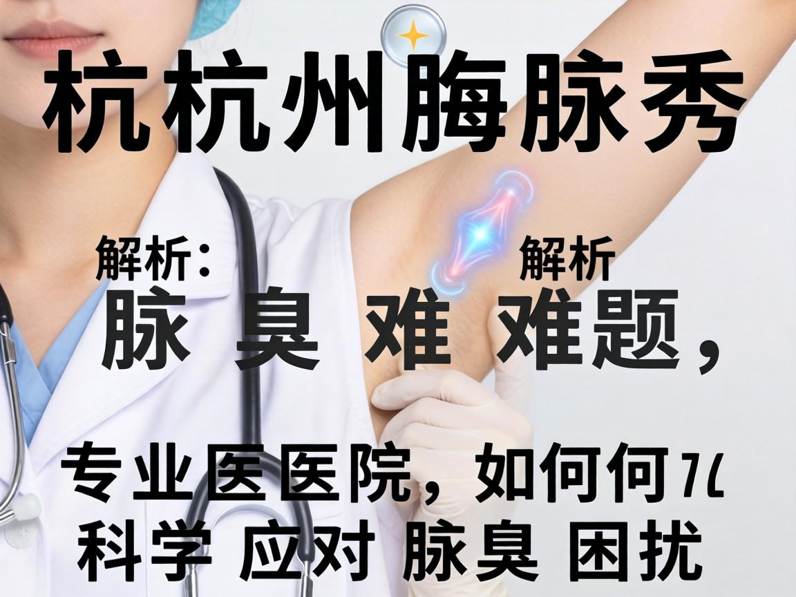 杭州腋秀解析腋臭难题，专业医院如何科学应对腋臭困扰