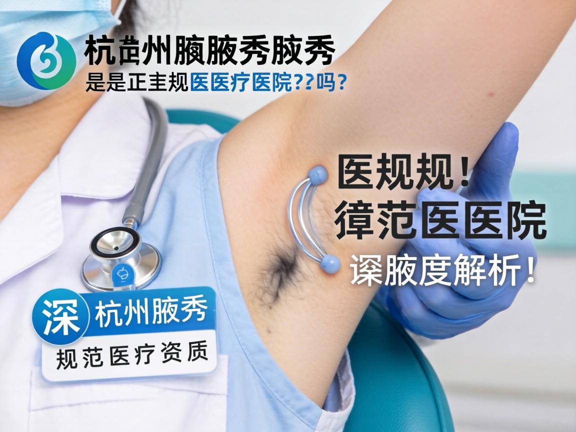杭州腋秀医院是正规医院吗?深度解析杭州腋秀医院的规范医疗资质 杭州腋秀医院是正规医院吗?深度解析杭州腋秀医院的规范医疗资质