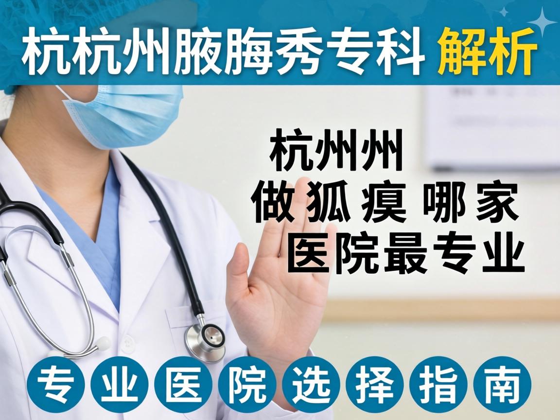 杭州腋秀专科解析,杭州做狐臭哪家医院最专业,专业医院选择指南 杭州腋秀专科解析,杭州做狐臭哪家医院最专业,专业医院选择指南