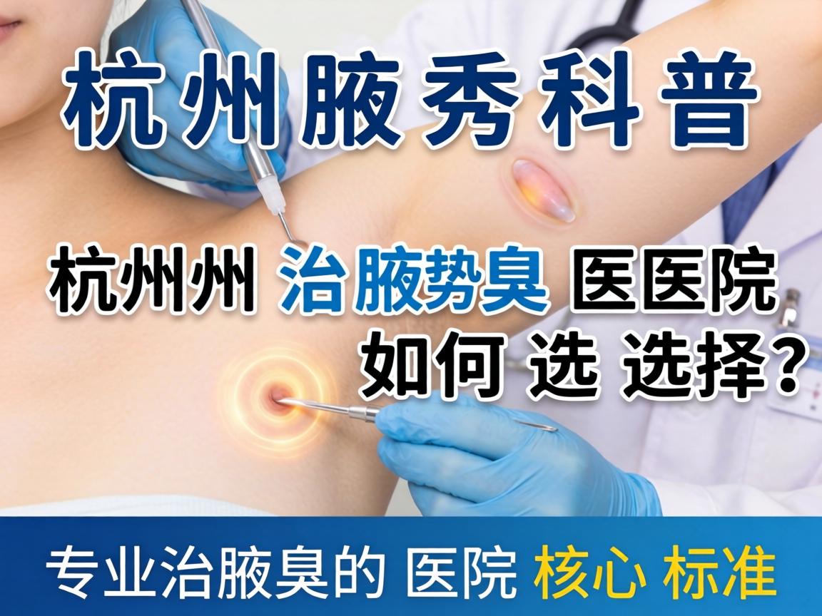 杭州腋秀科普,杭州治腋臭医院如何选择?专业治腋臭的医院核心标准 杭州腋秀科普,杭州治腋臭医院如何选择?专业治腋臭的医院核心标准
