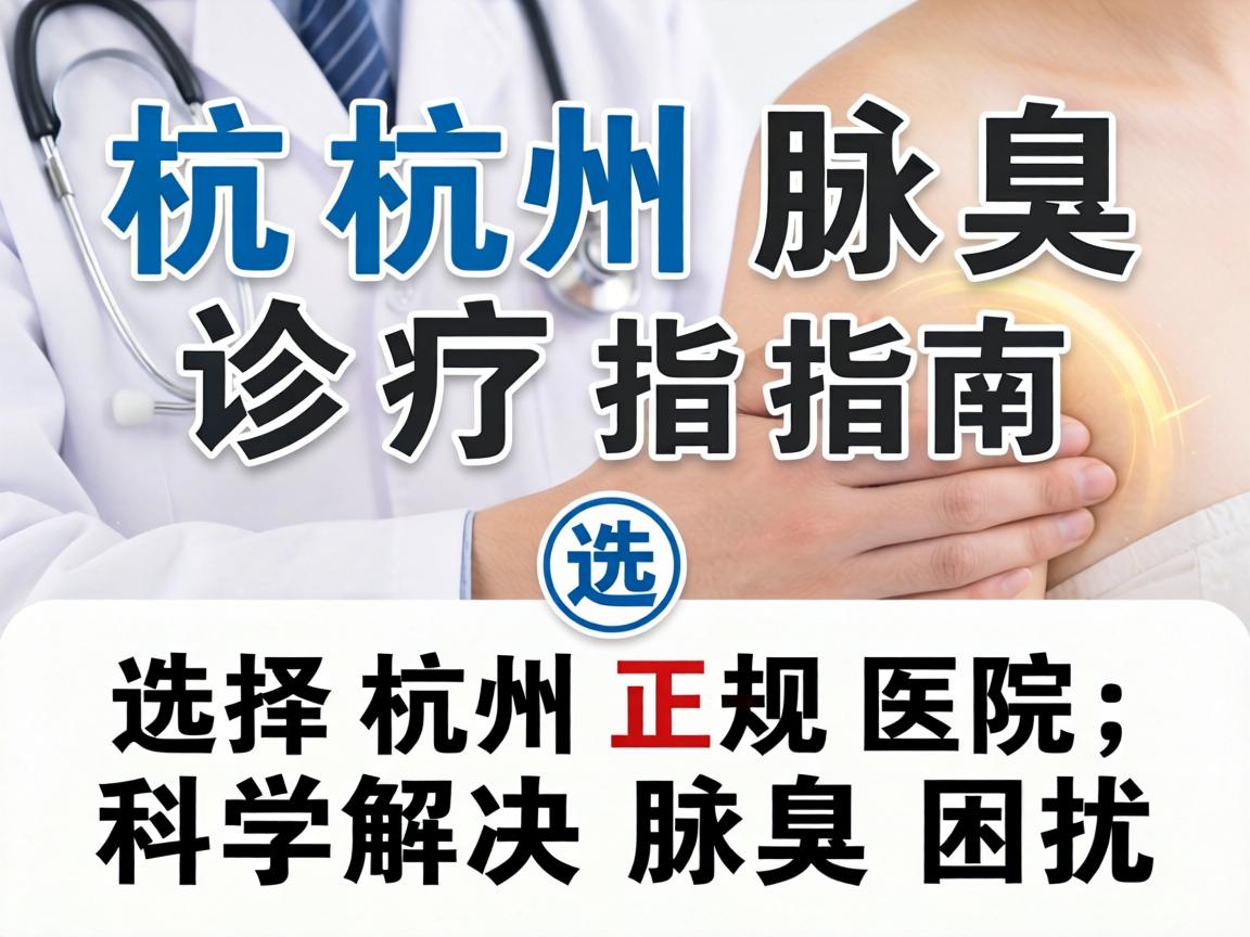 杭州腋臭诊疗指南，选择杭州正规医院，科学解决腋臭困扰