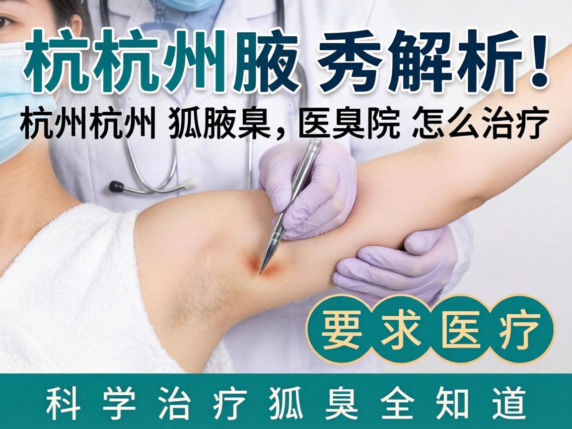 杭州腋秀解析，杭州狐臭医院怎么治疗，科学治疗狐臭全知道