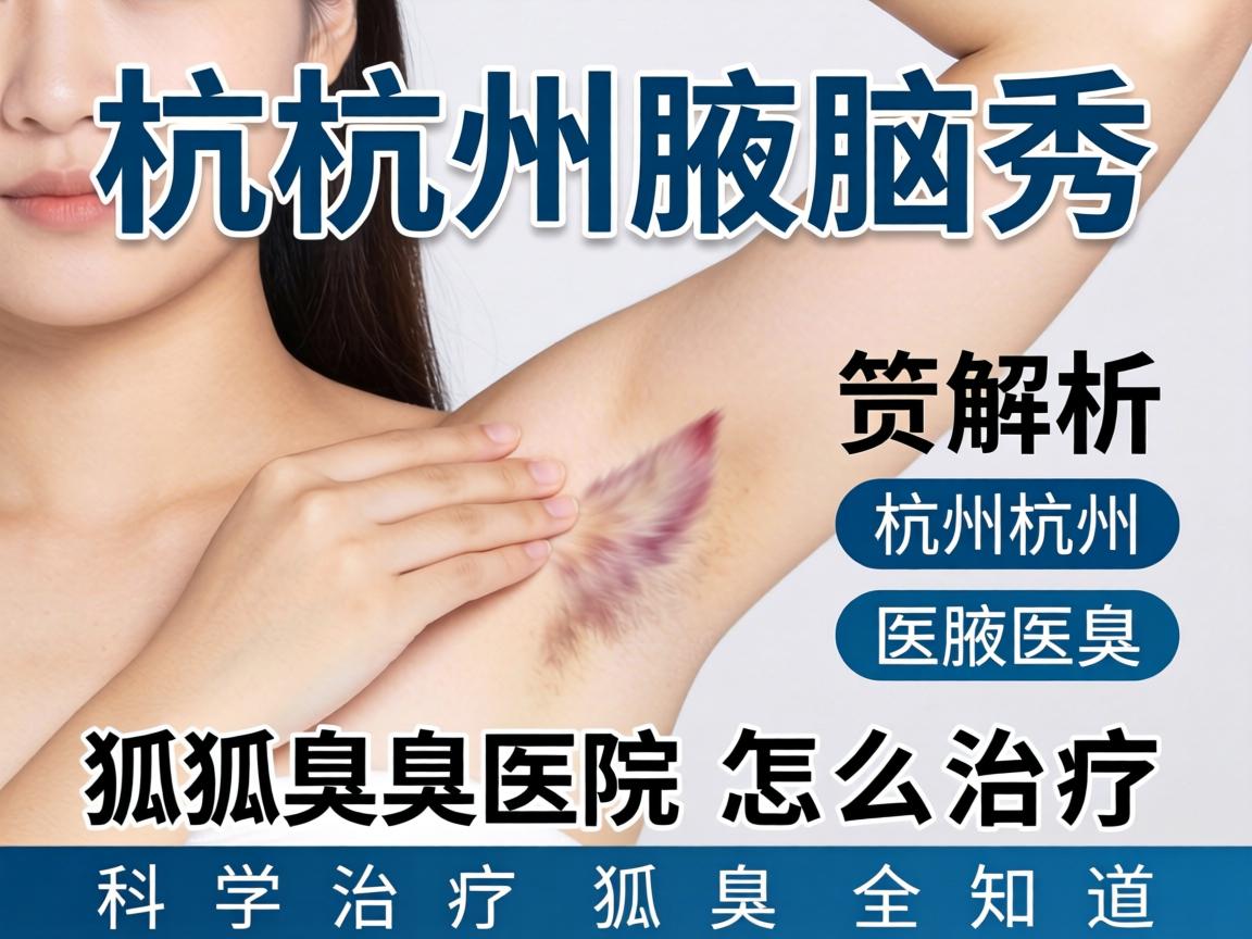 杭州腋秀解析，杭州狐臭医院怎么治疗，科学治疗狐臭全知道
