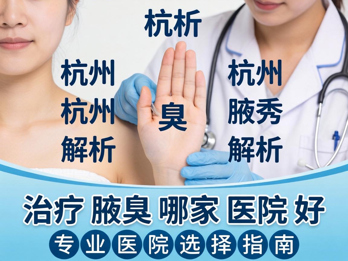 杭州腋秀解析，杭州治疗腋臭哪家医院好，专业医院选择指南