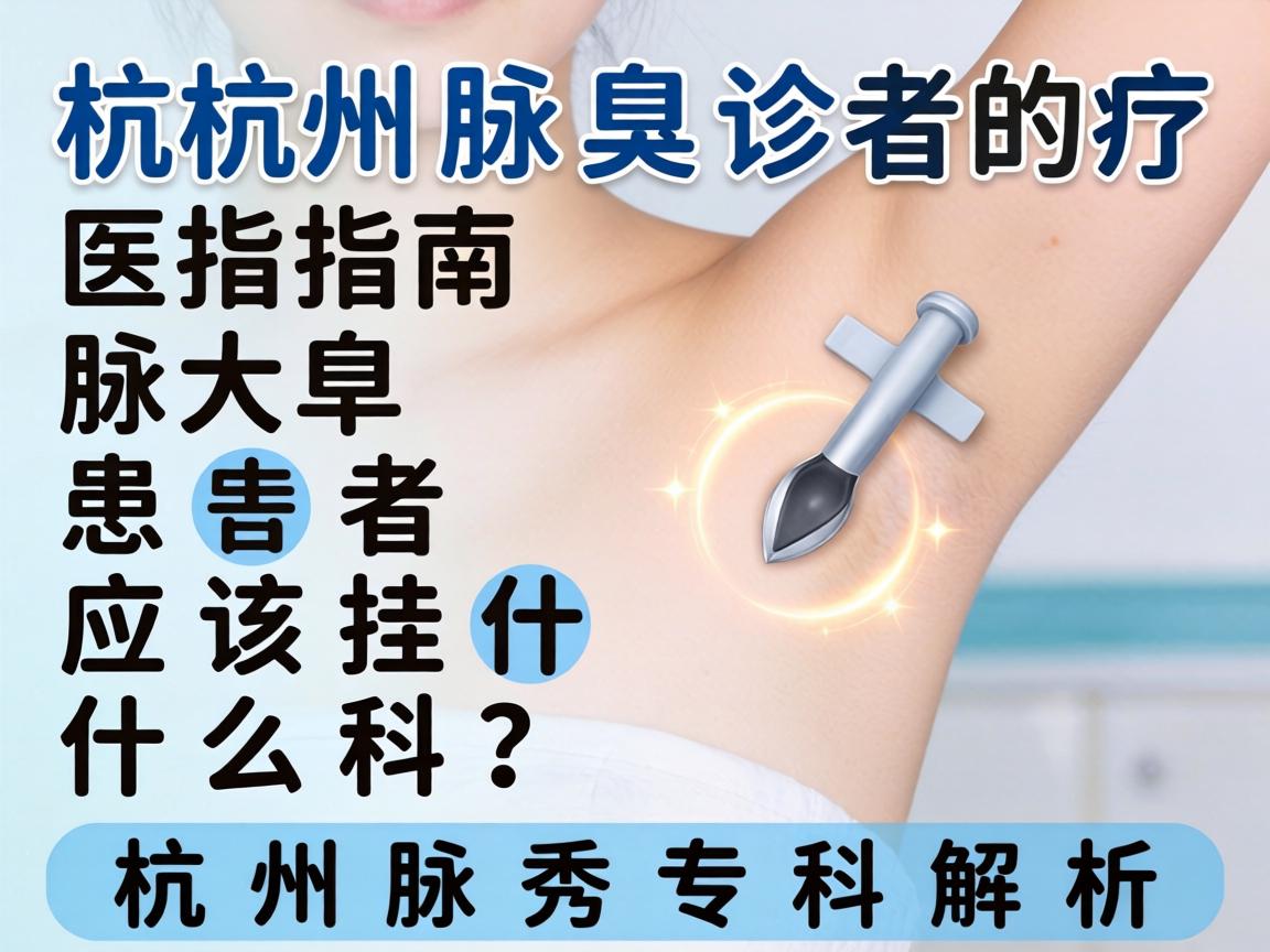 杭州腋臭诊疗指南,腋臭患者应该挂什么科?杭州腋秀专科解析 杭州腋臭诊疗指南,腋臭患者应该挂什么科?杭州腋秀专科解析
