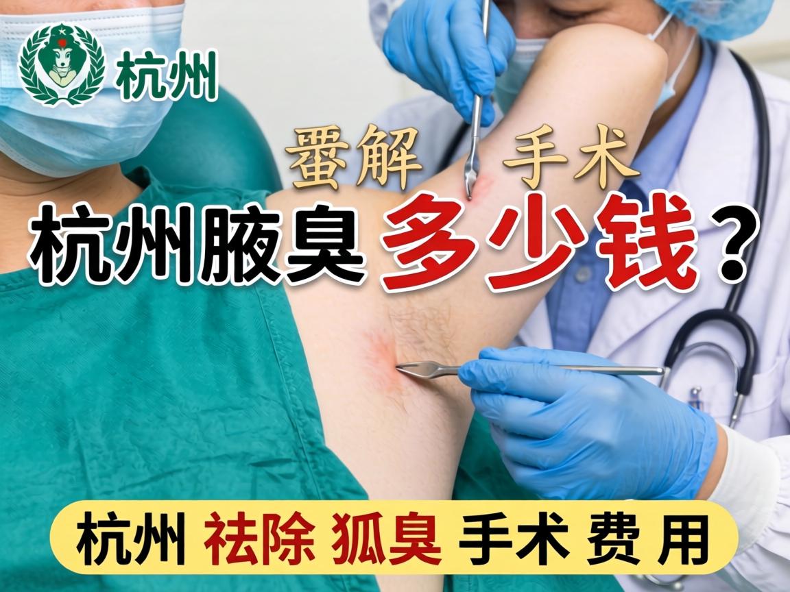 杭州腋臭手术多少钱？详解杭州祛除狐臭手术费用