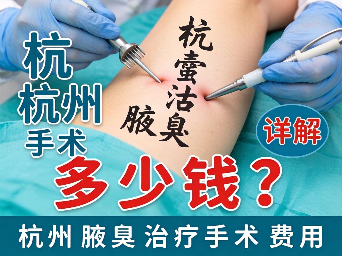 杭州腋臭手术多少钱？详解杭州腋臭治疗手术费用