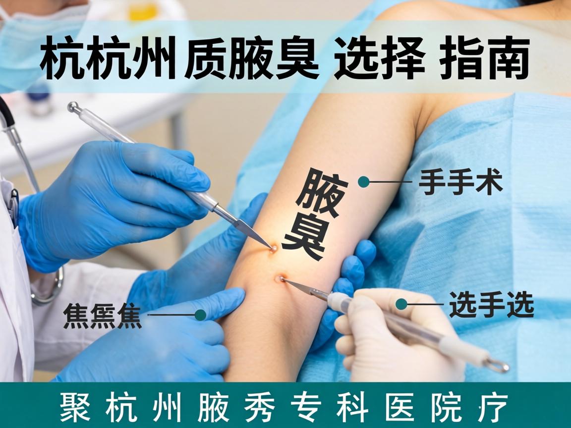 杭州腋臭手术选择指南,聚焦杭州腋秀专科医院 杭州腋臭手术选择指南,聚焦杭州腋秀专科医院