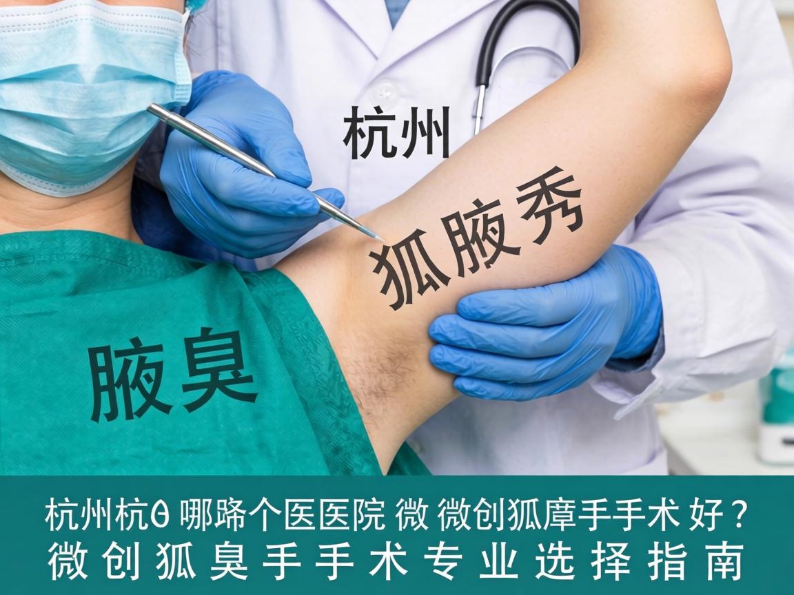杭州腋秀解析，杭州哪个医院做微创狐臭手术好？微创狐臭手术专业选择指南