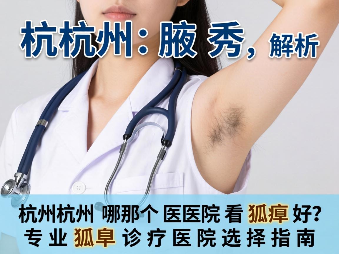杭州腋秀解析，杭州哪个医院看狐臭好？专业狐臭诊疗医院选择指南