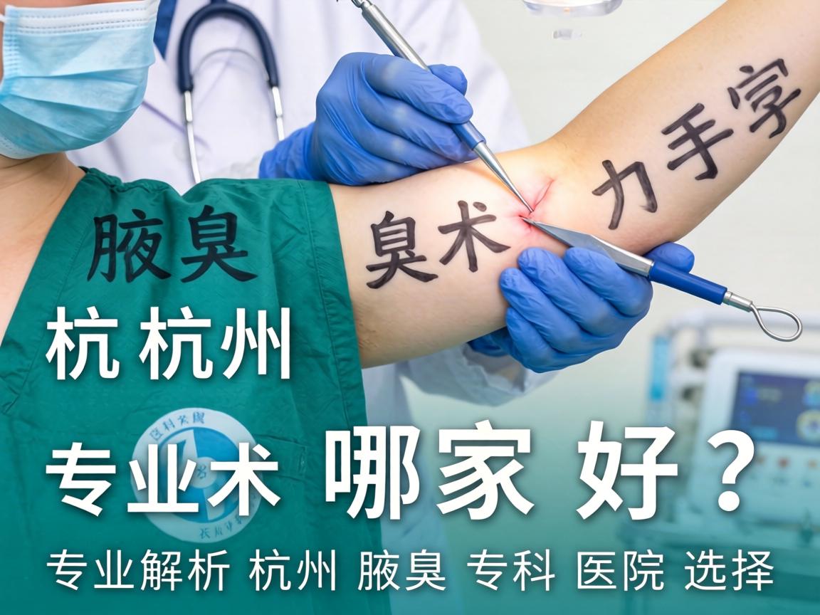 杭州腋臭手术哪家好？专业解析杭州腋臭专科医院选择