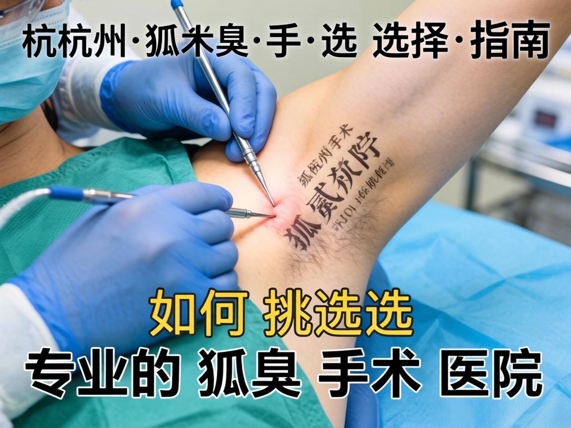 杭州狐臭手术医院选择指南，如何挑选专业的狐臭手术医院