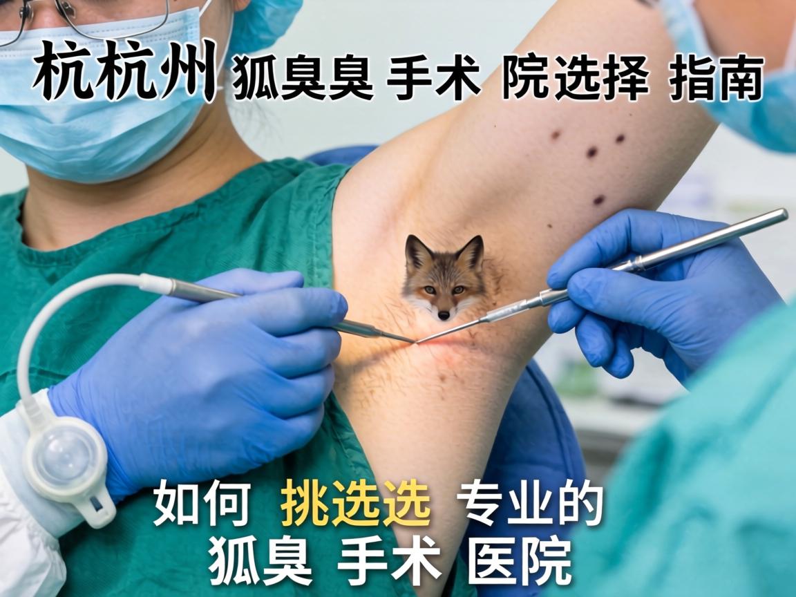 杭州狐臭手术医院选择指南，如何挑选专业的狐臭手术医院