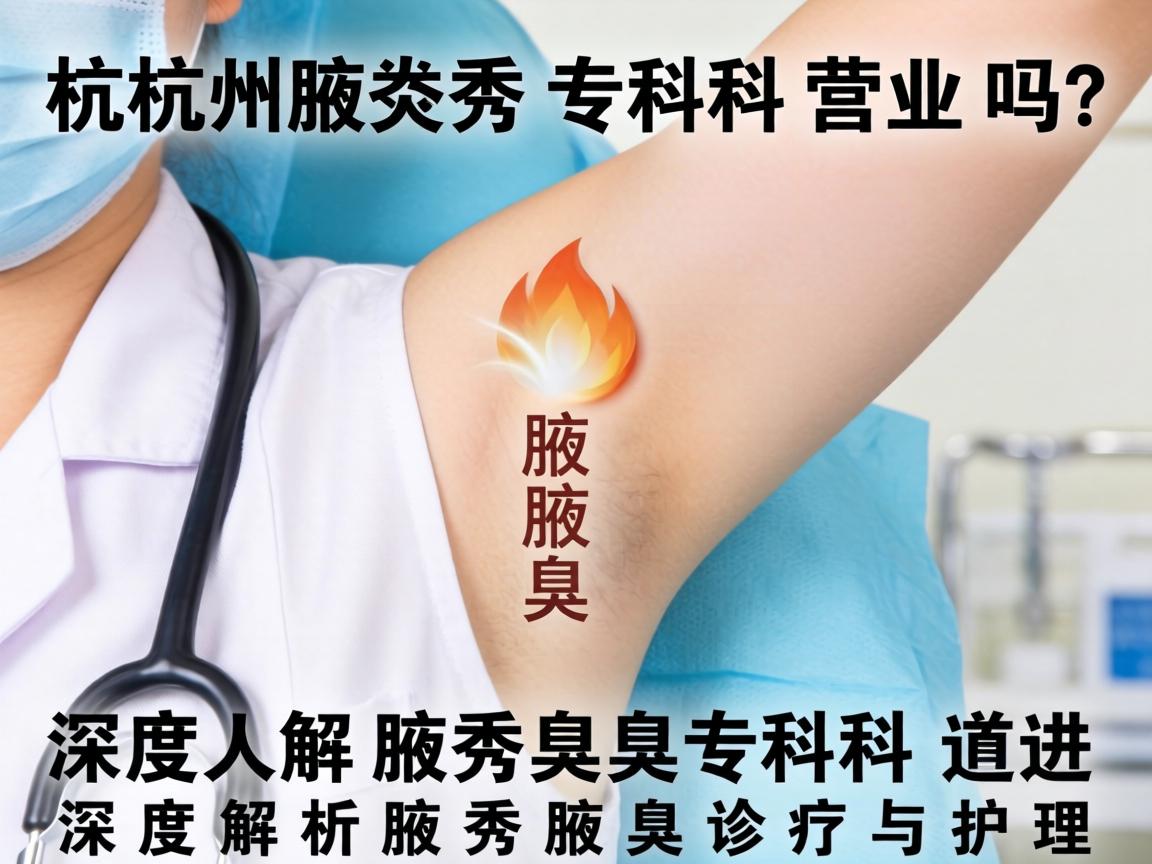 杭州腋秀腋臭专科营业吗?深度解析腋秀腋臭诊疗与护理 杭州腋秀腋臭专科营业吗?深度解析腋秀腋臭诊疗与护理
