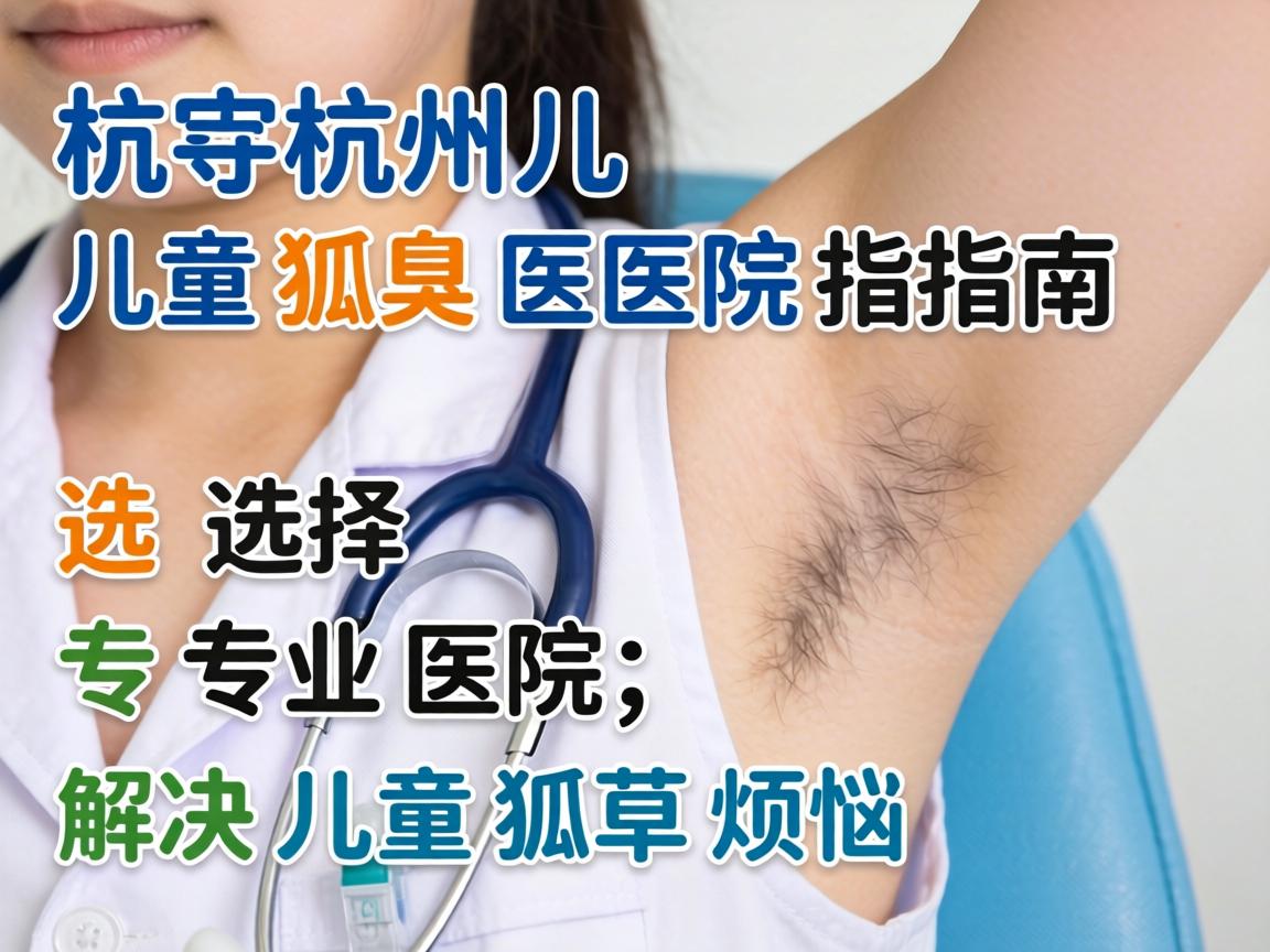 杭州儿童狐臭医院指南，选择专业医院，解决儿童狐臭烦恼