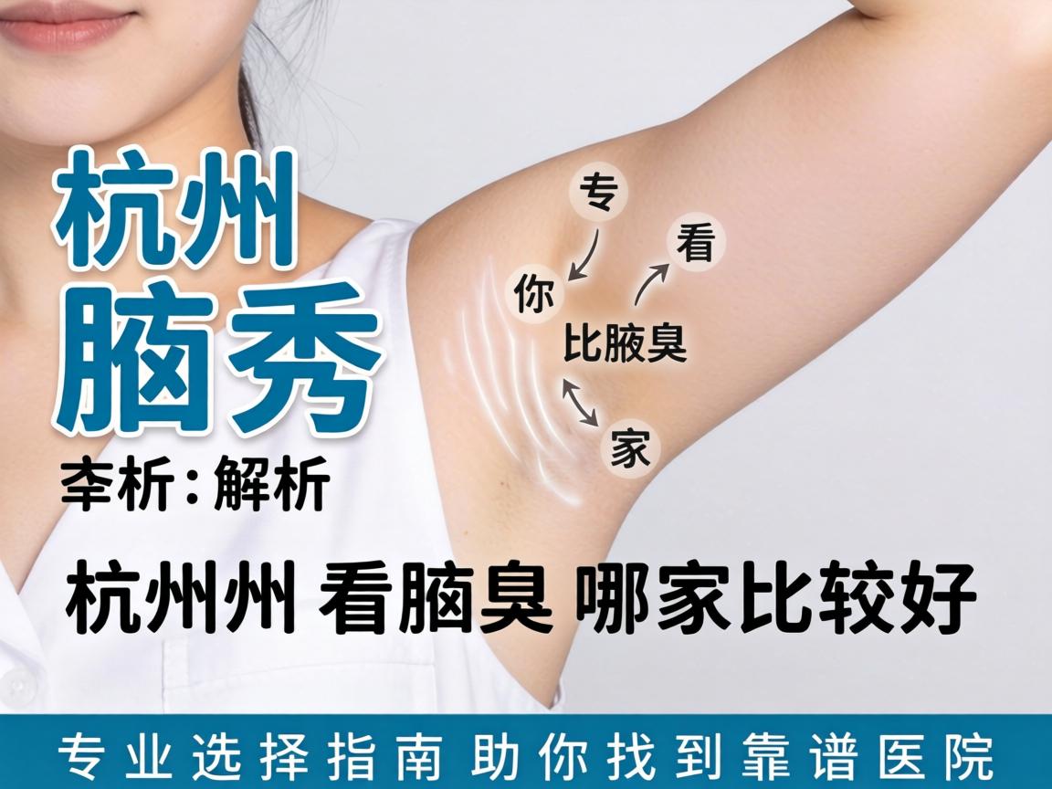 杭州腋秀解析，杭州看腋臭哪家比较好，专业选择指南助你找到靠谱医院