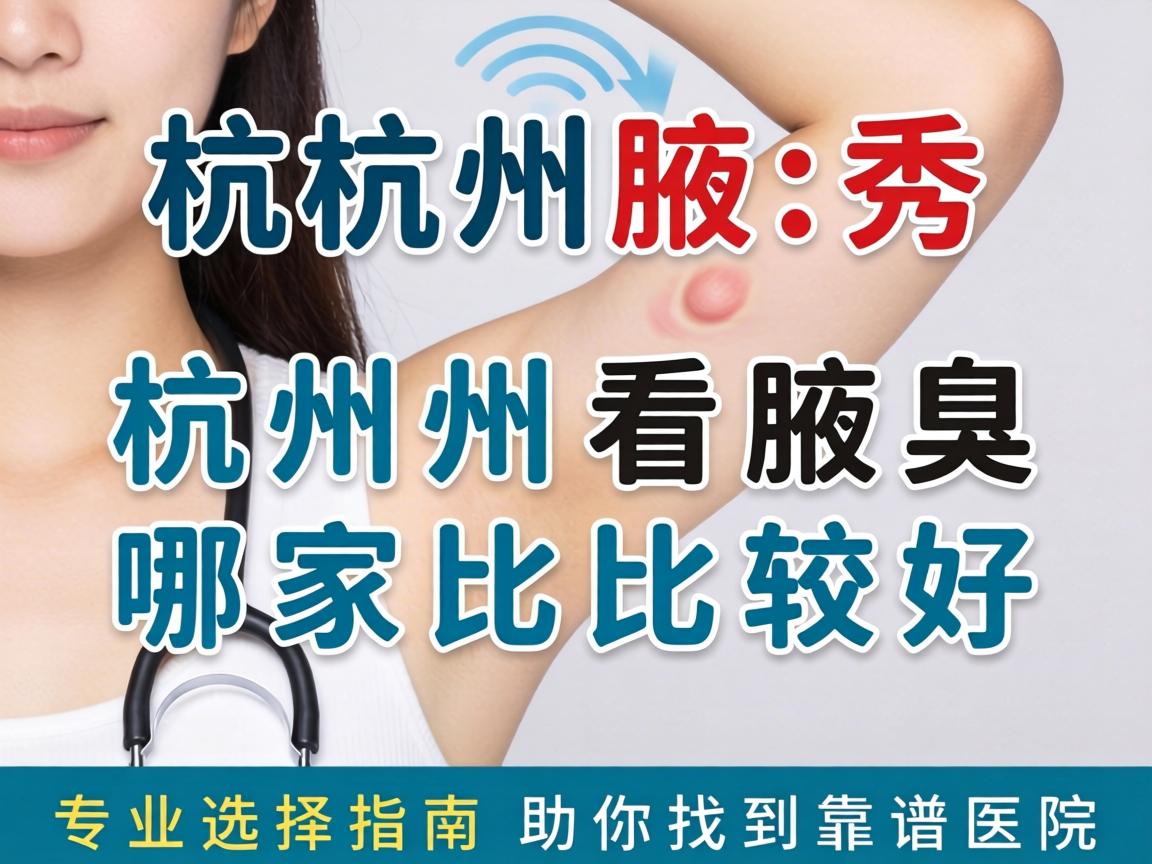 杭州腋秀解析，杭州看腋臭哪家比较好，专业选择指南助你找到靠谱医院