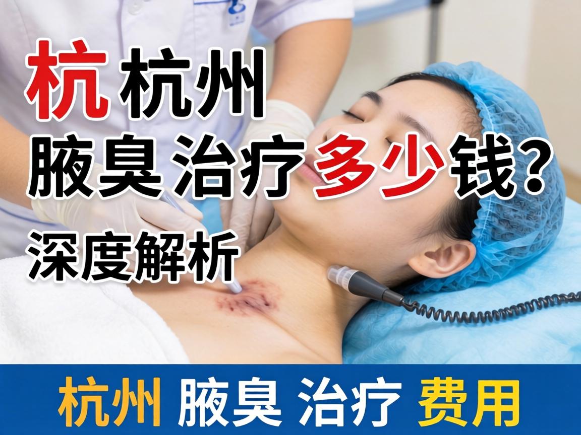 杭州腋臭治疗多少钱？深度解析杭州腋臭治疗费用
