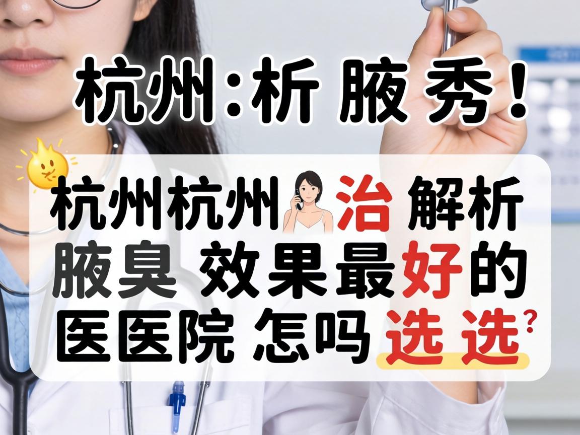 杭州腋秀解析,杭州治腋臭效果最好的医院怎么选? 杭州腋秀解析,杭州治腋臭效果最好的医院怎么选?