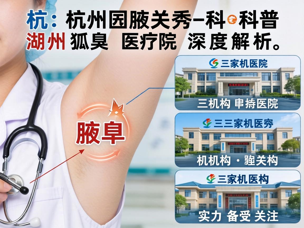 杭州腋秀科普，湖州狐臭医院深度解析，这三家机构实力备受关注