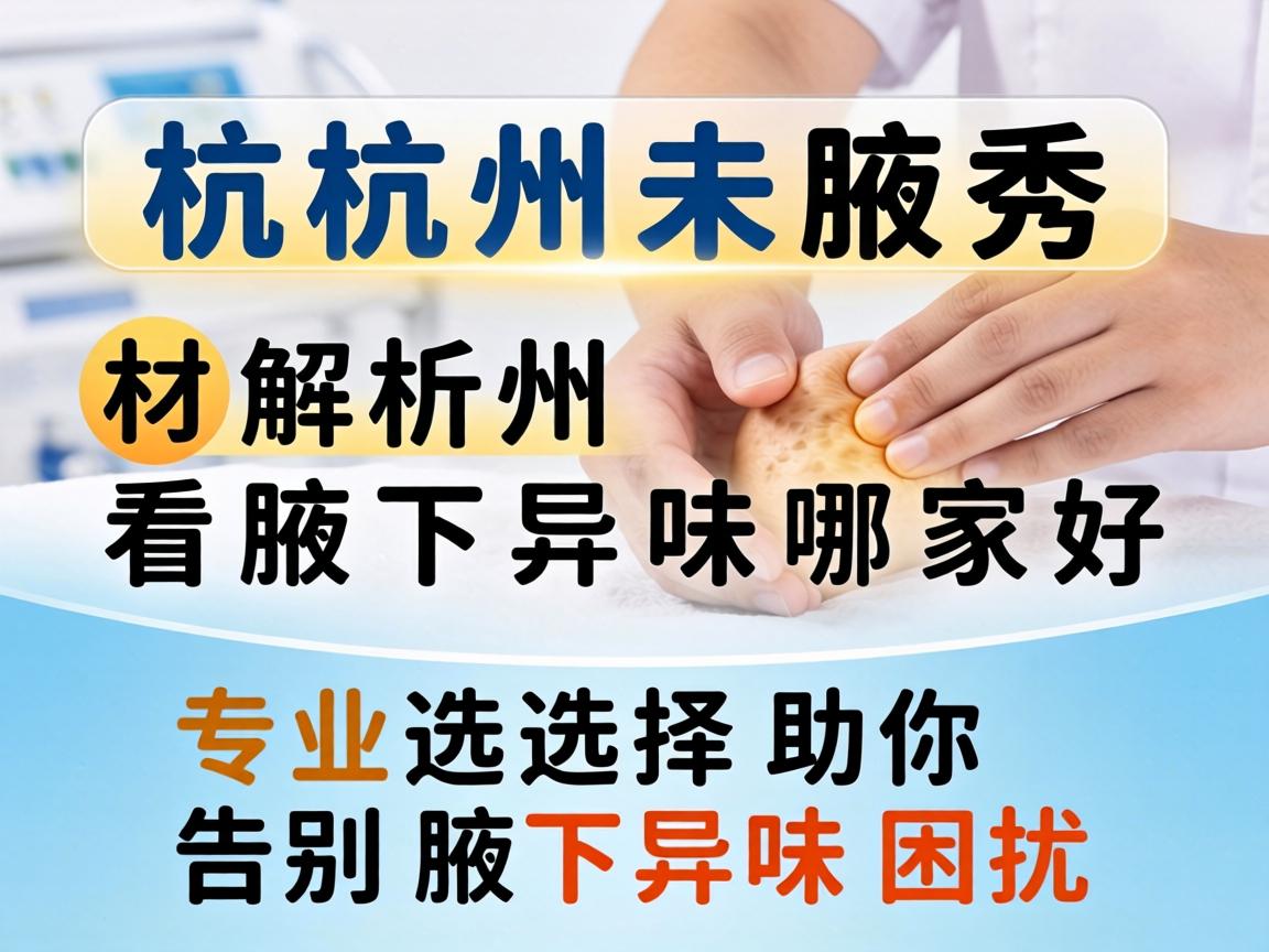 杭州腋秀解析,杭州看腋下异味哪家好,专业选择助你告别腋下异味困扰 杭州腋秀解析,杭州看腋下异味哪家好,专业选择助你告别腋下异味困扰