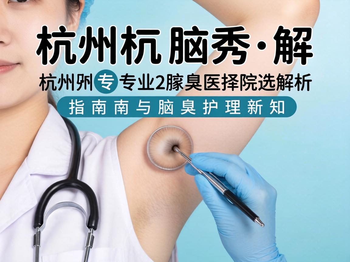 杭州腋秀解析，杭州专业腋臭医院选择指南与腋臭护理新知