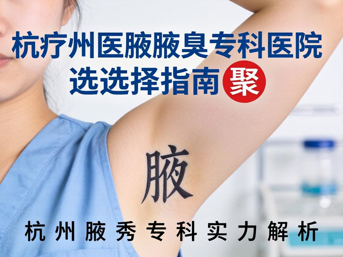 杭州腋臭专科医院选择指南，聚焦杭州腋秀专科实力解析