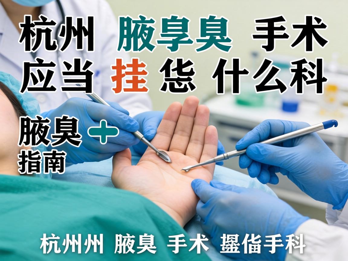 杭州腋臭手术指南,详解杭州腋臭手术应当挂什么科 杭州腋臭手术指南,详解杭州腋臭手术应当挂什么科