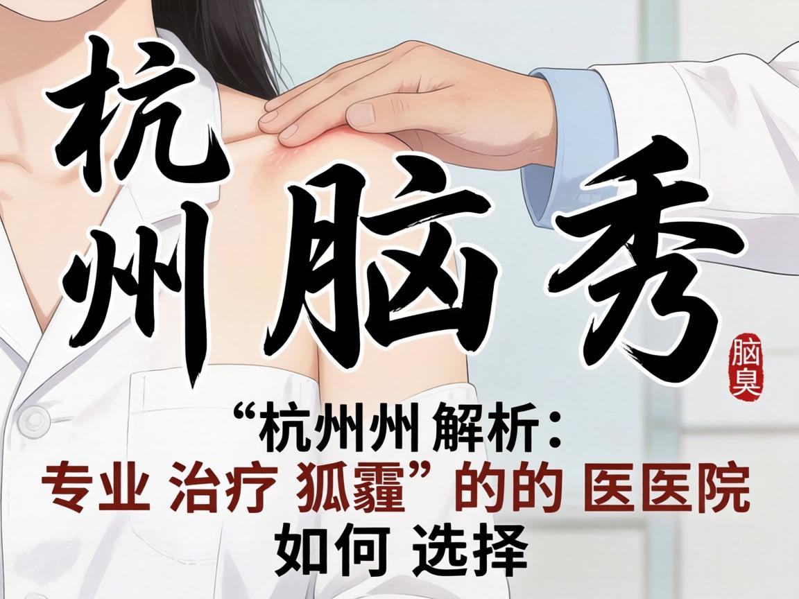 杭州腋秀解析，杭州专业治疗狐臭的医院如何选择？