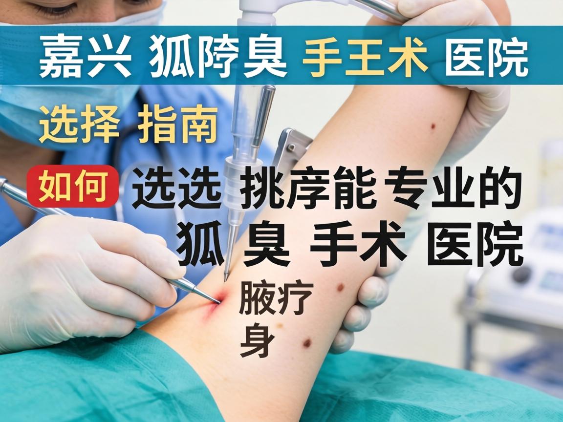 嘉兴狐臭手术医院选择指南，如何挑选专业的狐臭手术医院
