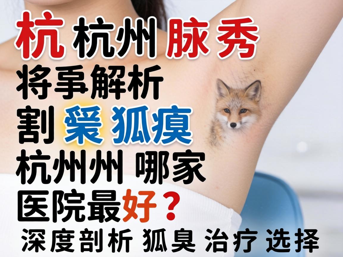 杭州腋秀解析，割狐臭杭州哪家医院最好？深度剖析狐臭治疗选择
