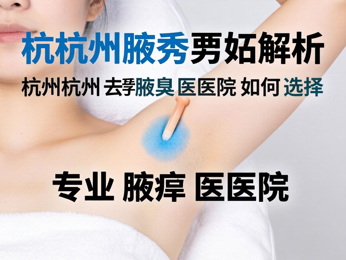 杭州腋秀解析，杭州去腋臭医院如何选择专业腋臭医院
