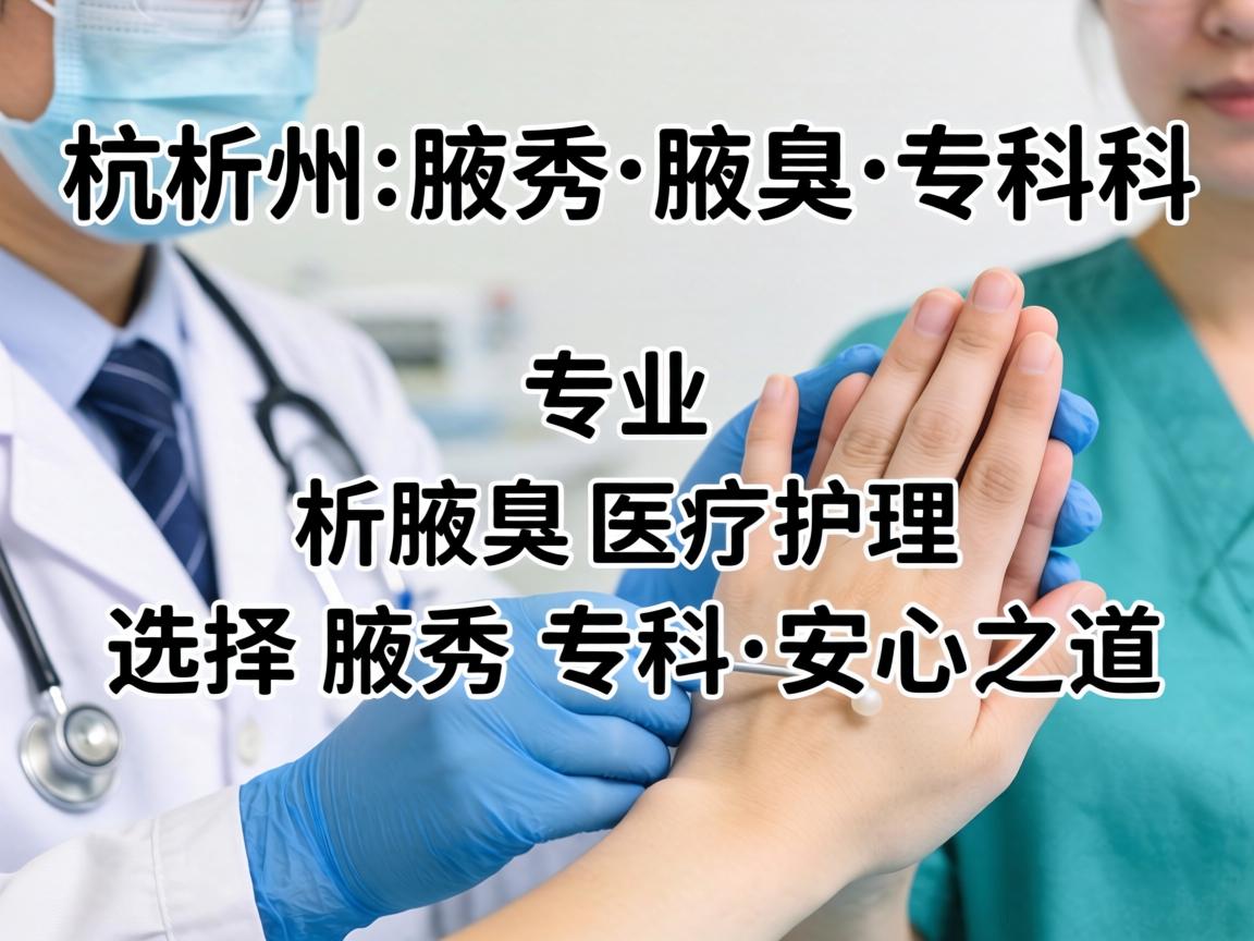 杭州腋秀腋臭专科，专业解析腋臭医疗护理，选择腋秀专科的安心之道