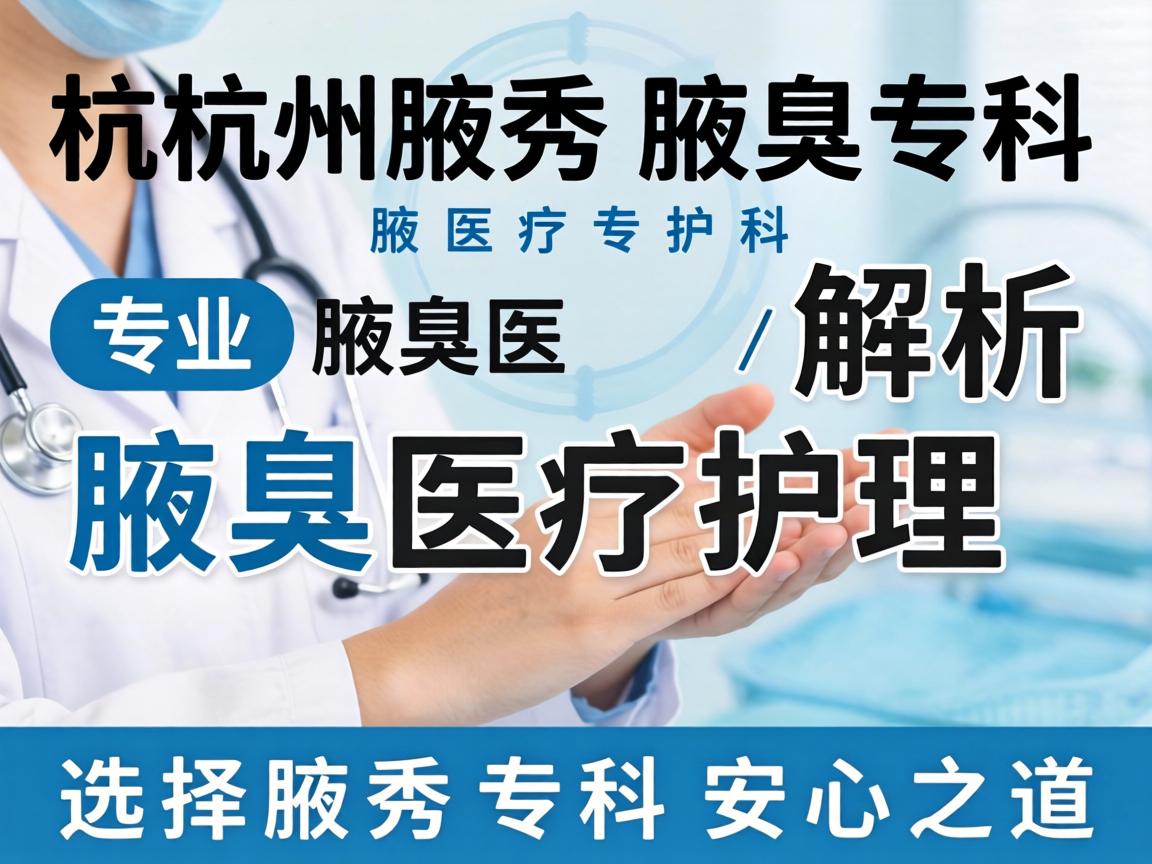 杭州腋秀腋臭专科，专业解析腋臭医疗护理，选择腋秀专科的安心之道