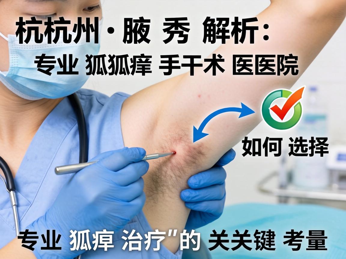 杭州腋秀解析,专业狐臭手术医院如何选择,专业狐臭治疗的关键考量 杭州腋秀解析,专业狐臭手术医院如何选择,专业狐臭治疗的关键考量