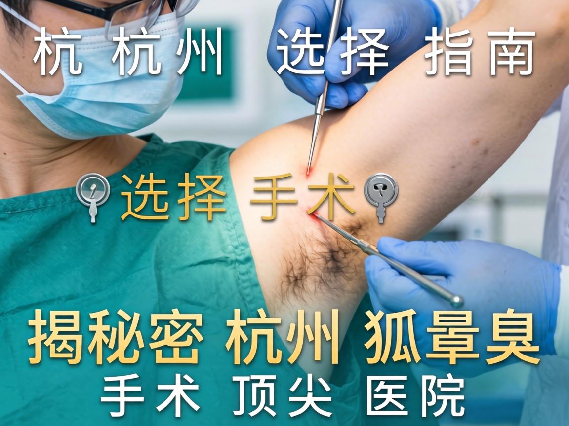 杭州狐臭手术选择指南，揭秘杭州狐臭手术顶尖医院