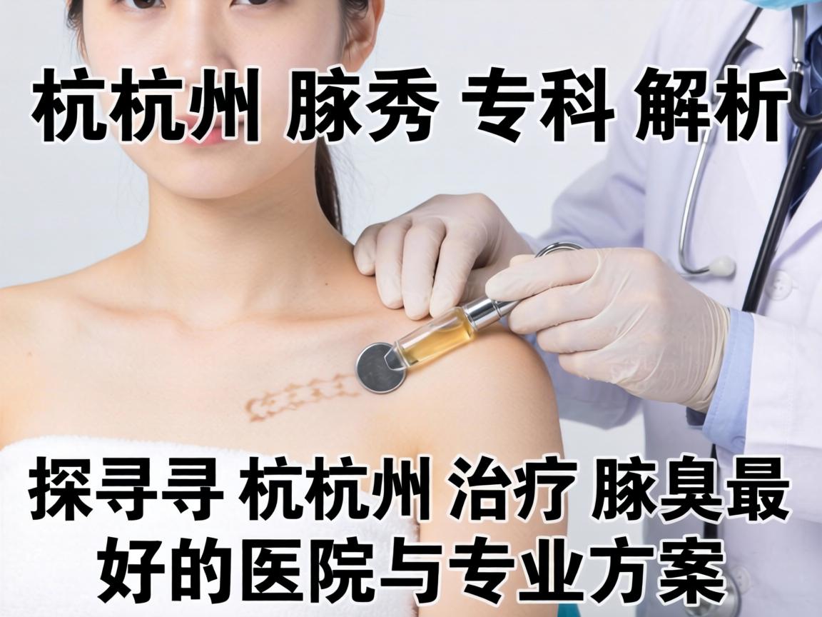 杭州腋秀专科解析，探寻杭州治疗腋臭最好的医院与专业方案